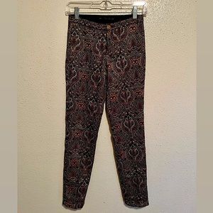 Trafaluc Zara MMXII Collection Paisley Print Straight Leg Pants